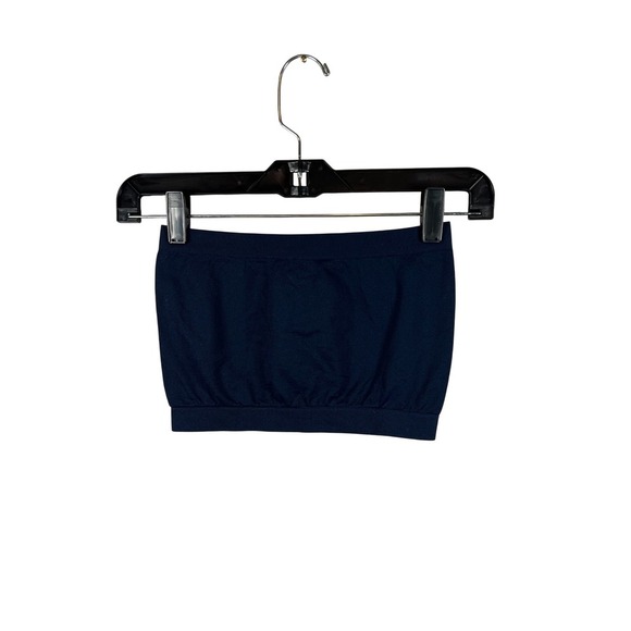 Sugar Lips Gameday Crop Tank, Navy and White, Size OS - Picture 2 of 6